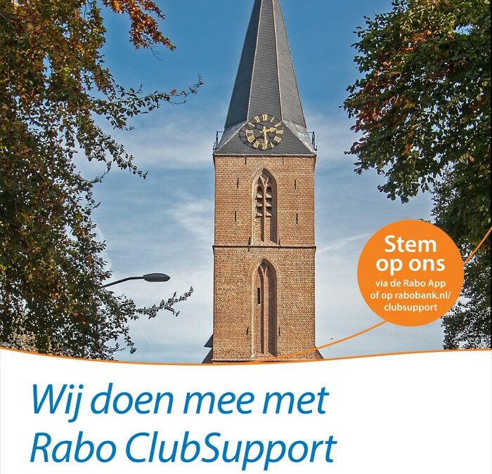 Rabo ClubSupport – vanaf 5 september kunt u uw stem geven