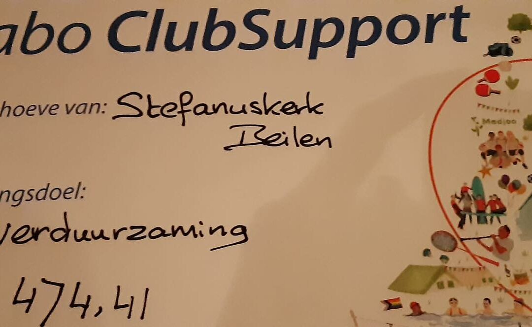 Rabo clubsupport : Bedankt voor uw steun!